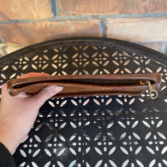 Coach Brown Leather Vintage Cosmetics Bag - Picture 5 of 6